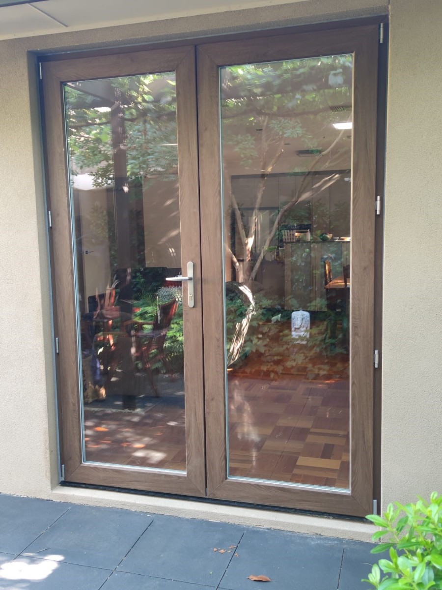 Dual Colour French Doors - Toffee Oak - Image 1