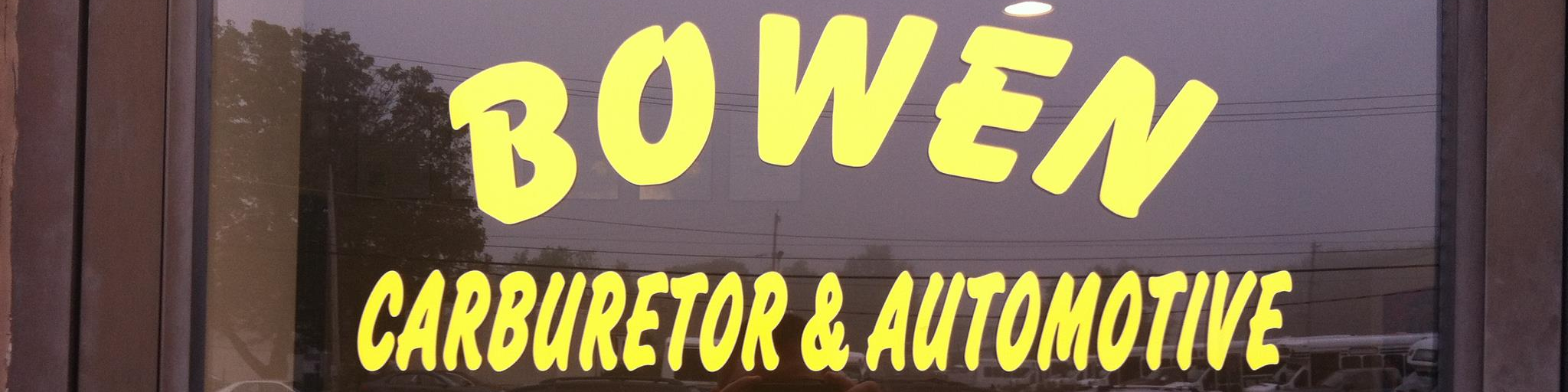 Contact Bowen Carburetor