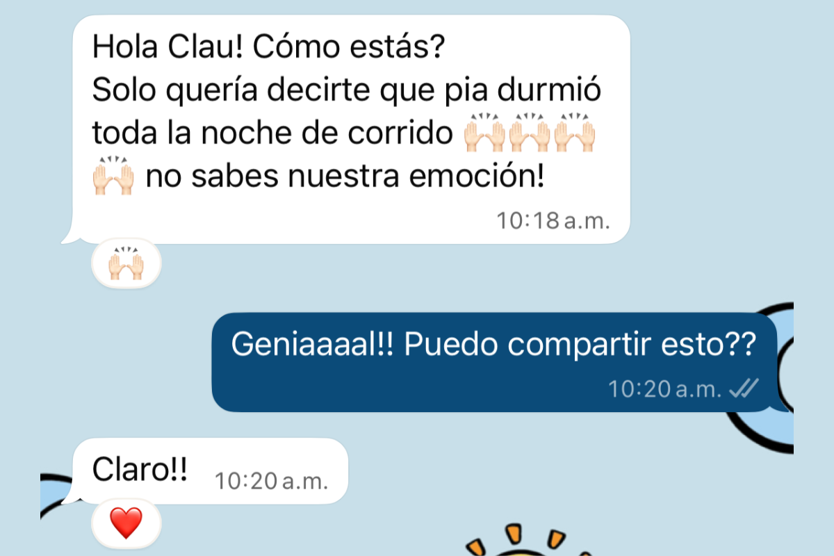 Testimonio de WhatsApp