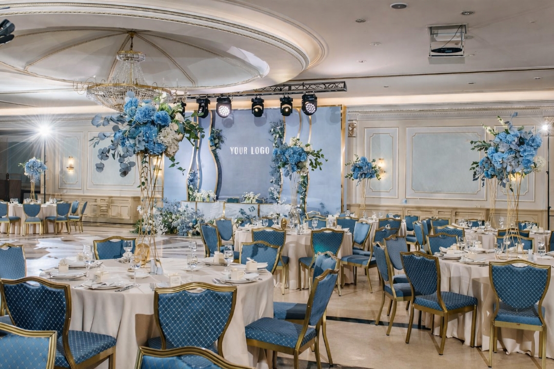 Radisson Hotel lobby — gypsum ceiling panels and classical cornice work, Astana Kazakhstan