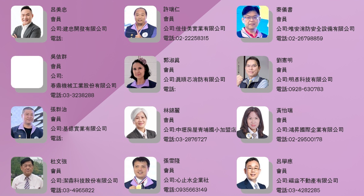 會友名冊第八頁