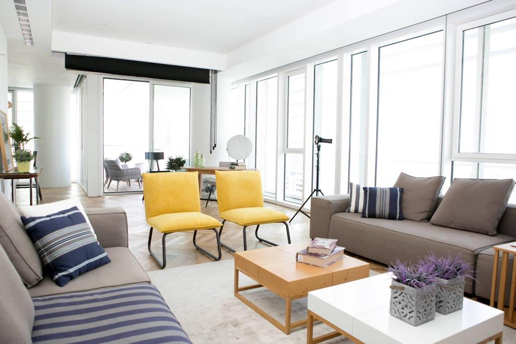 Luxury 4-room apartment at Meier on Rothschild Boulevard Tel Aviv 147 sqm with terrace