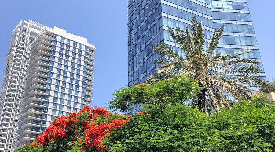 Central Tel Aviv luxury residential towers skyline