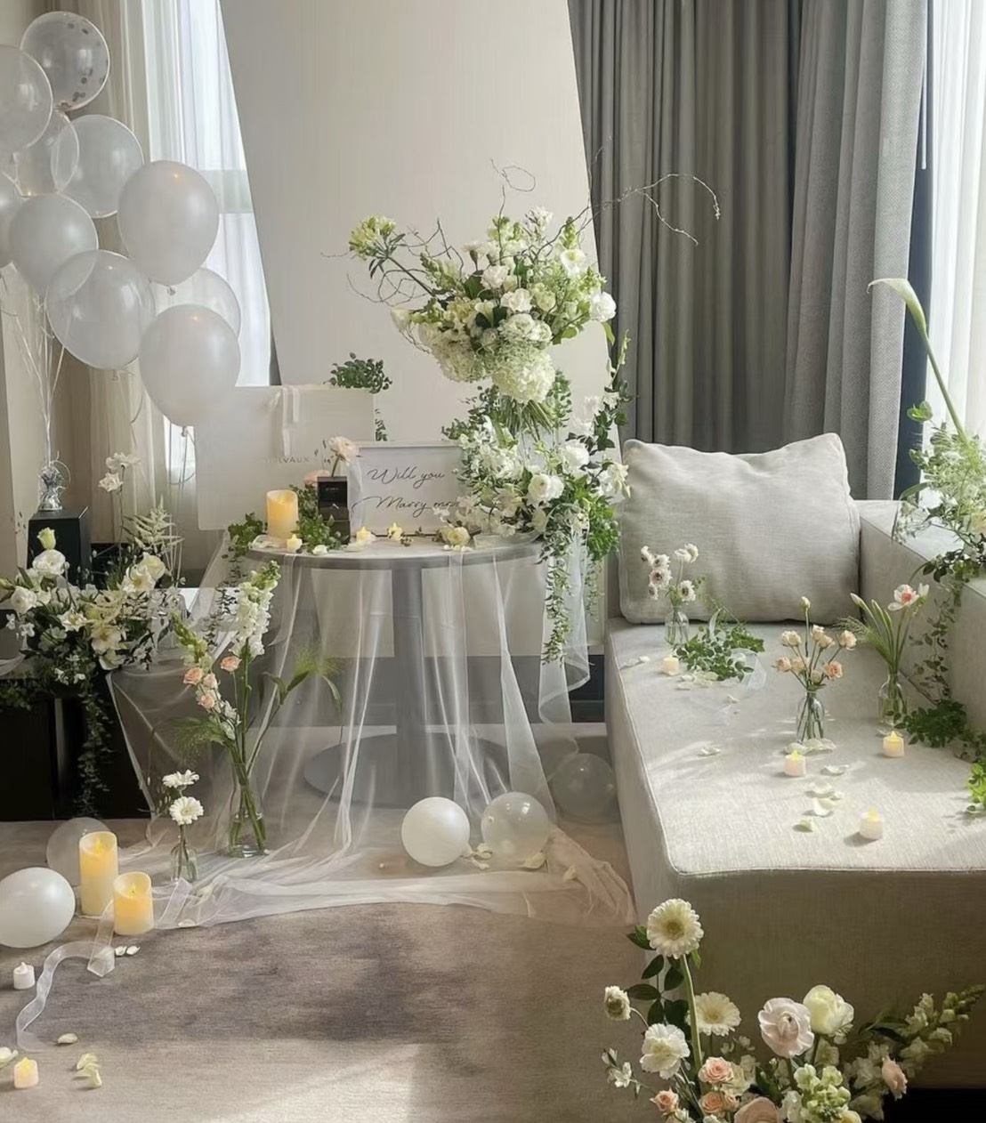 求婚佈置|白境微光