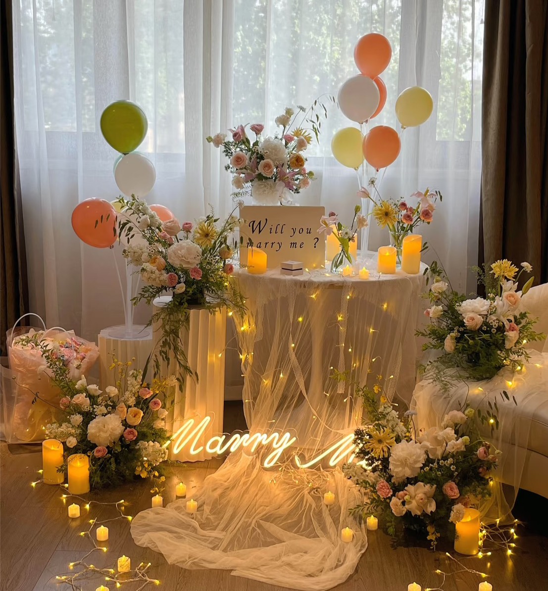 求婚佈置|燭影晚語