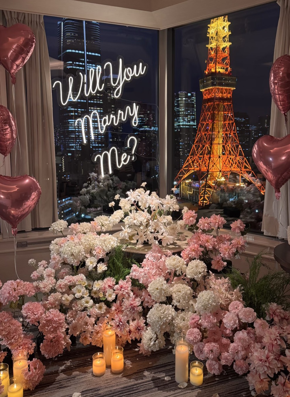 求婚佈置|日本東京限定