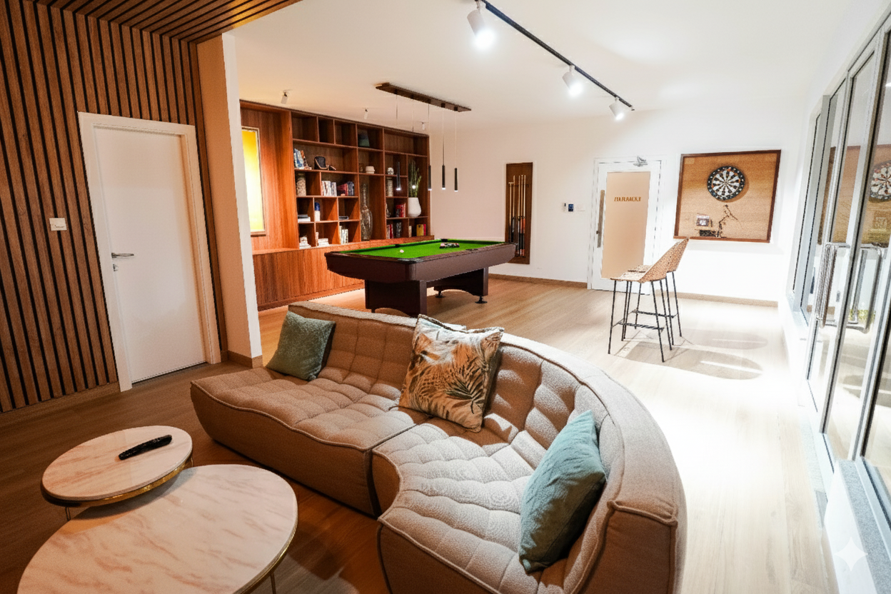 Library & Pool Room - View 2