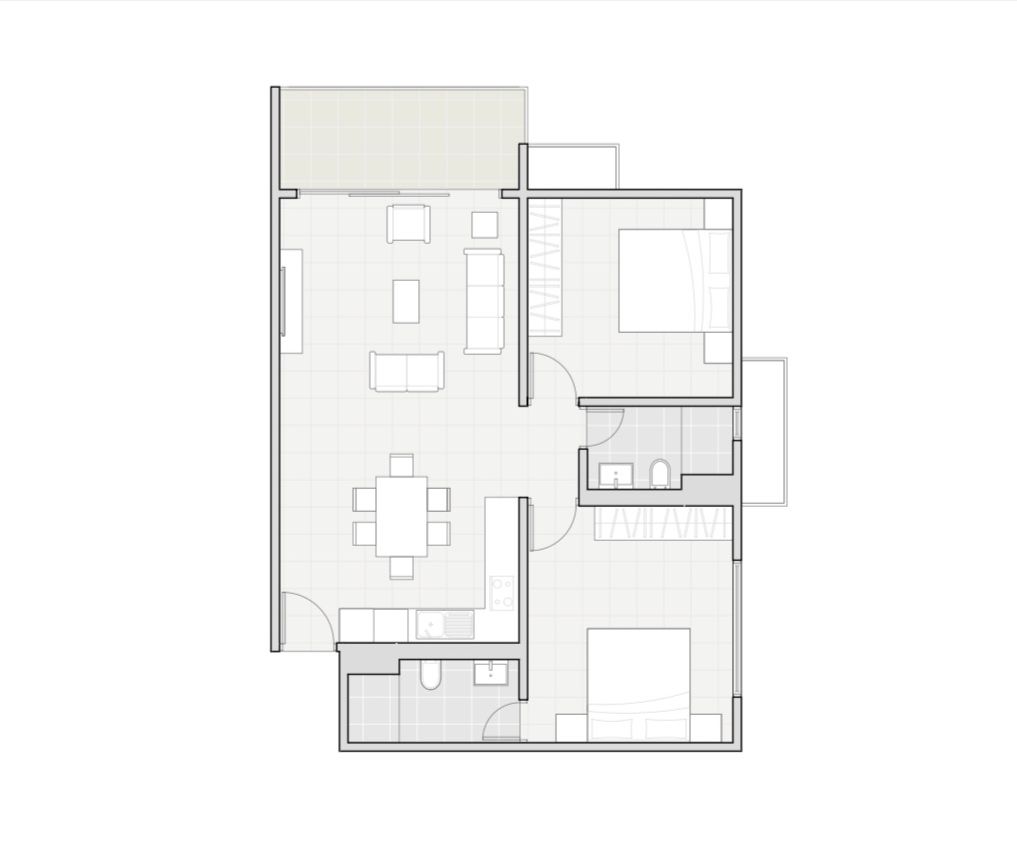2-Bedroom Apartment view 2