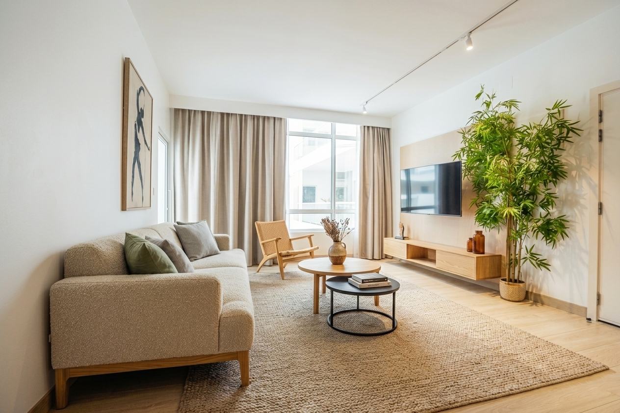 1-Bedroom Type A Living Room