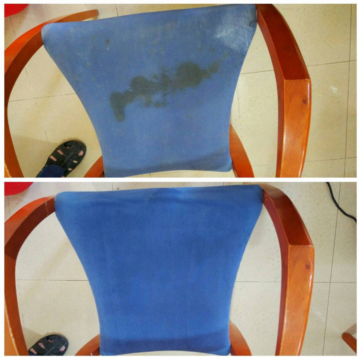 Silla de oficina azul