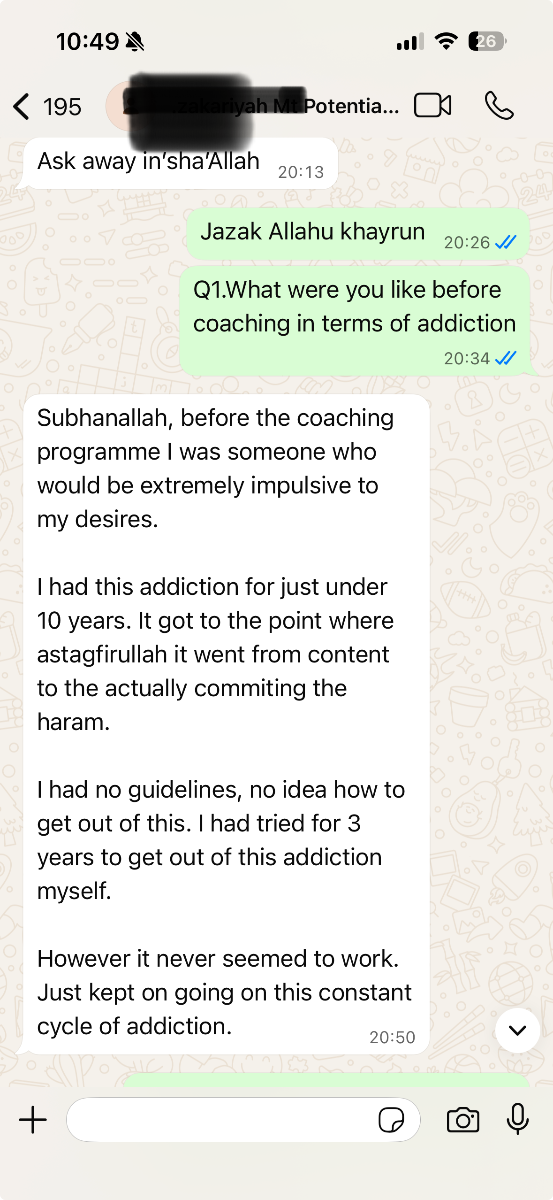 Client J testimonial