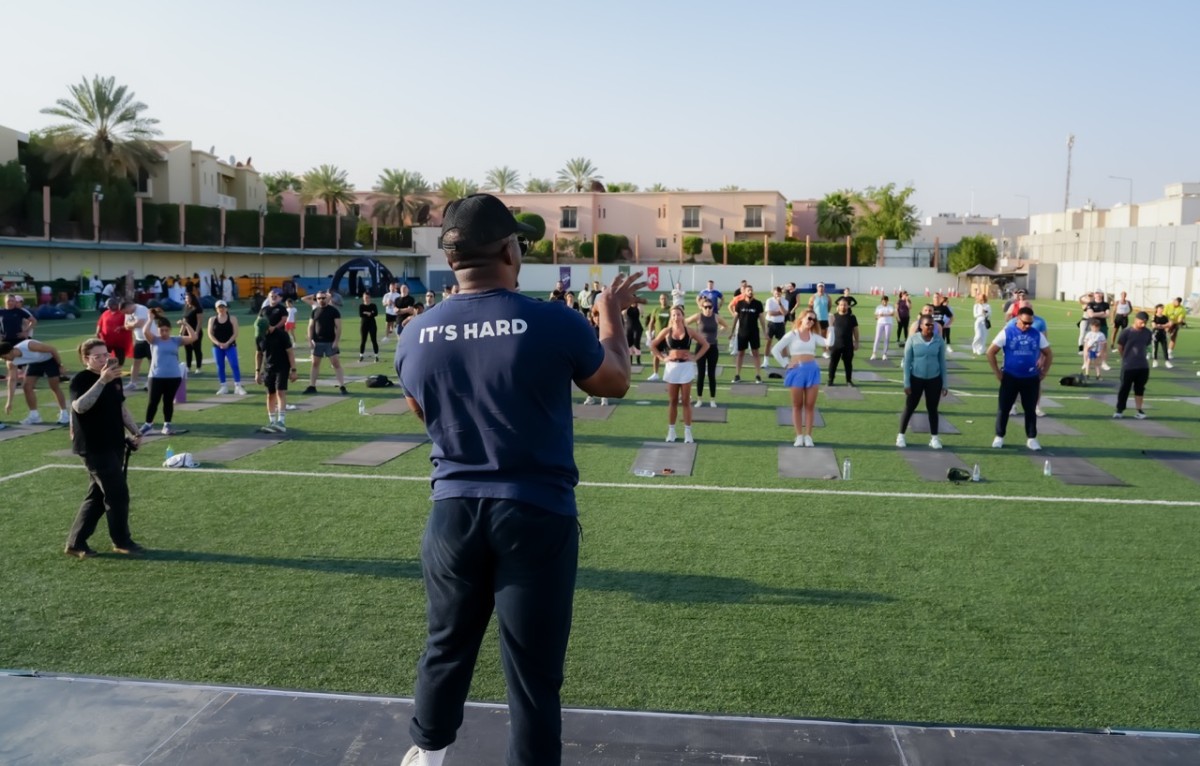 RWC fitness event Riyadh community workout group training session