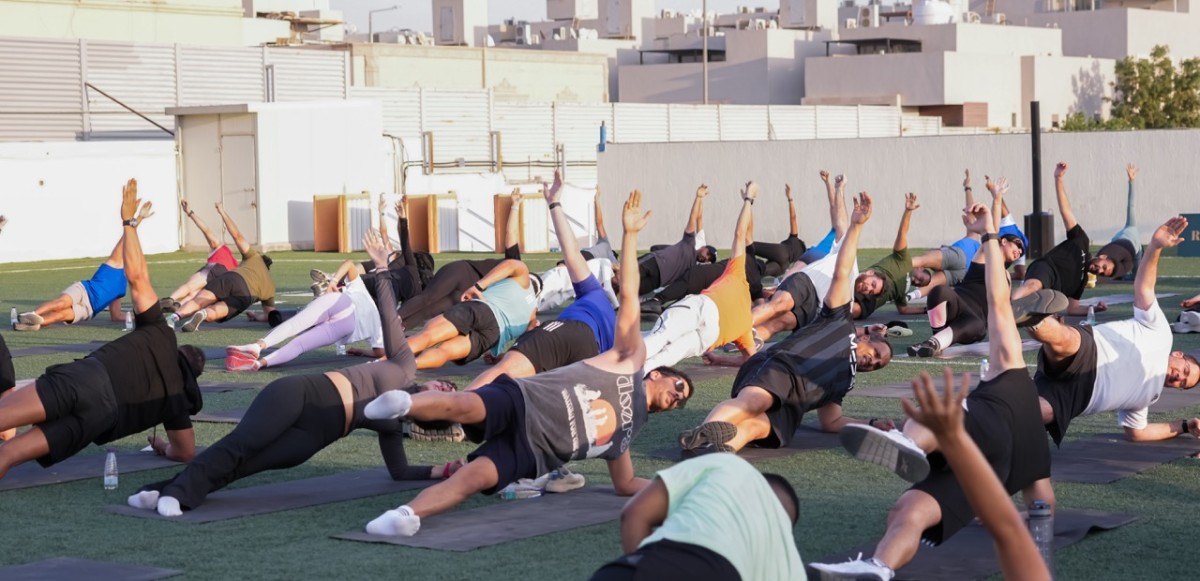 RWC fitness event Riyadh community workout group training