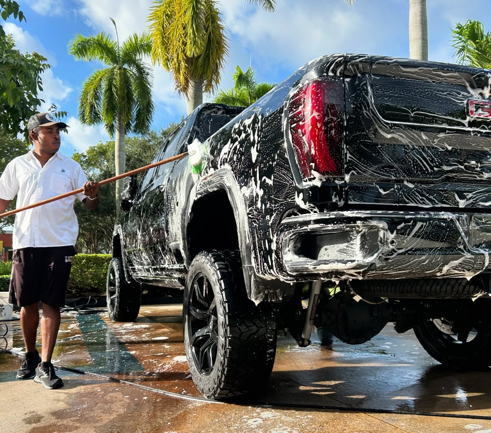 Professional auto detailing at Lenny's Car Wash