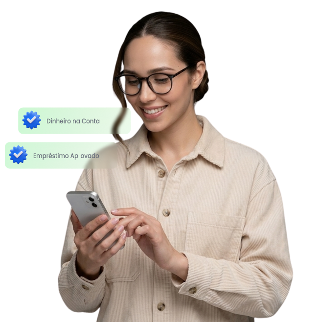 Pessoa usando smartphone - Ficash