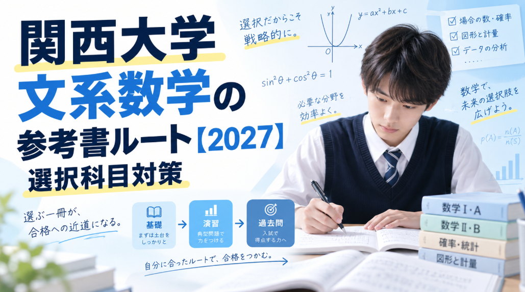 関西大学文系数学の参考書ルート【2027】