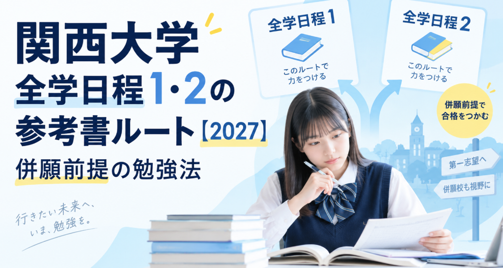 関西大学全学日程1・2の参考書ルート【2027】併願前提の勉強法