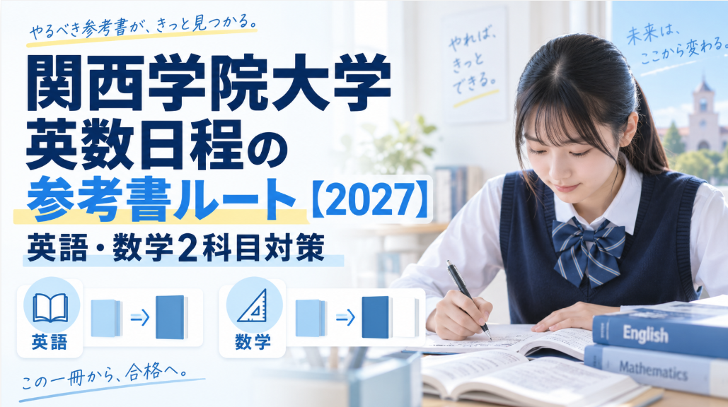 関西学院大学英数日程の参考書ルート【2027】