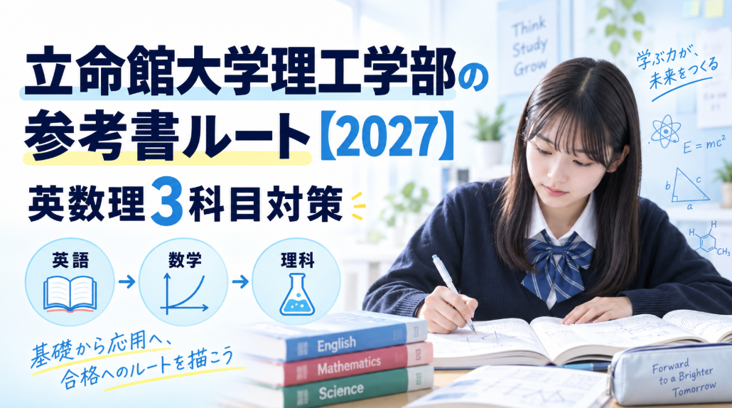 立命館大学理工学部の参考書ルート【2027】英数理3科目対策