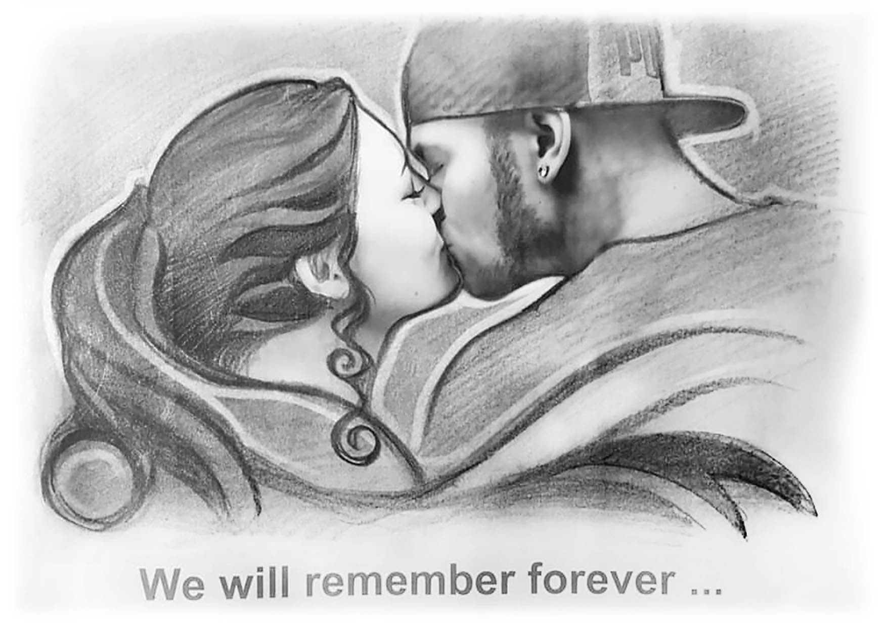 Paar Portrait handgezeichnet meinface