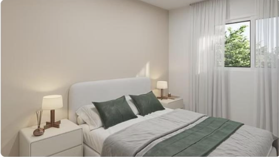 Render de la terraza del apartamento