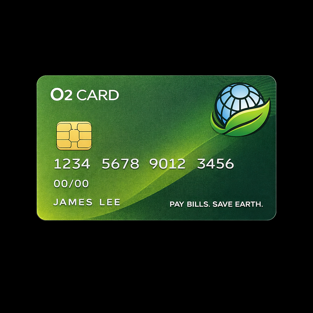 O2 LIFE CARD 친환경 결제 카드 O2 LIFE CARD - Pay Bills Save Earth
