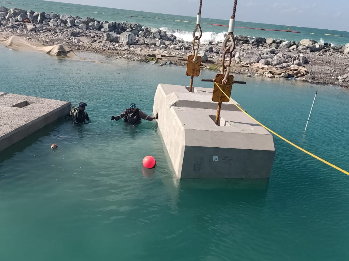 Concrete Block Installation