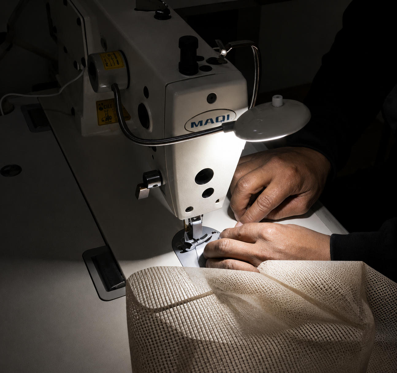 Industrial sewing machines in EKUS Sailing workshop