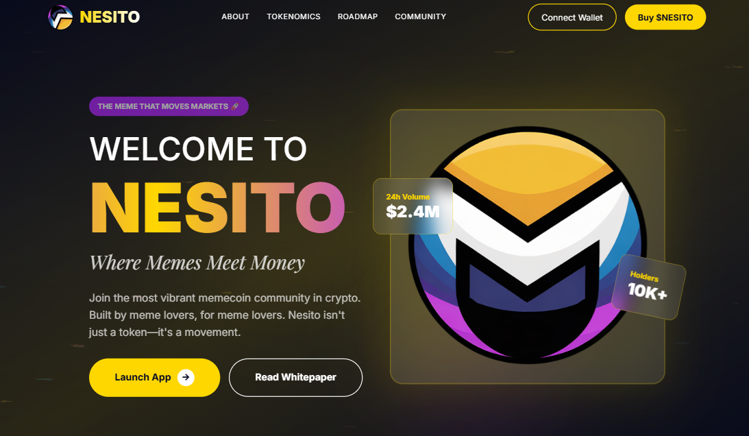 Memecoin Website Design