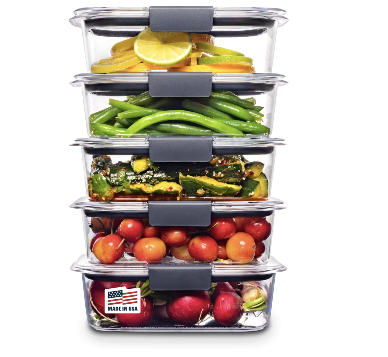 Rubbermaid Brilliance Storage Containers