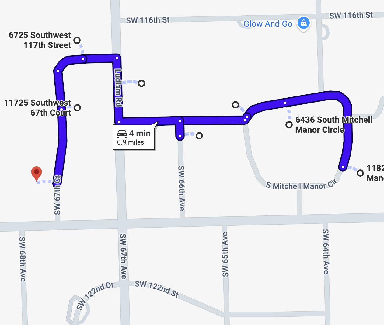 AI-Powered Route Optimization Map