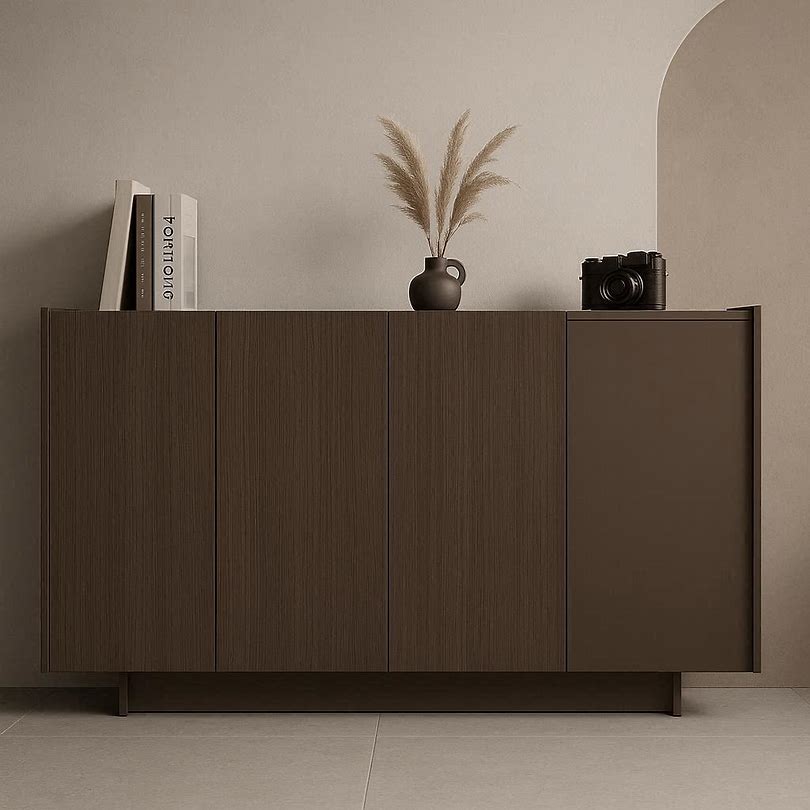 خزانة شاي فاخرة من خشب الذهبي