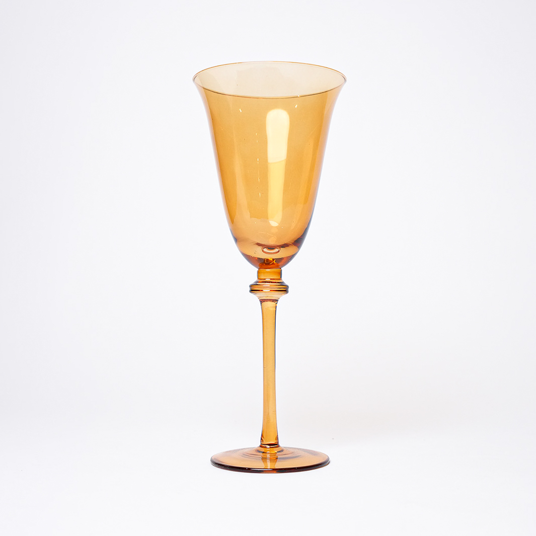 Sacra Amber Red Wine Glass