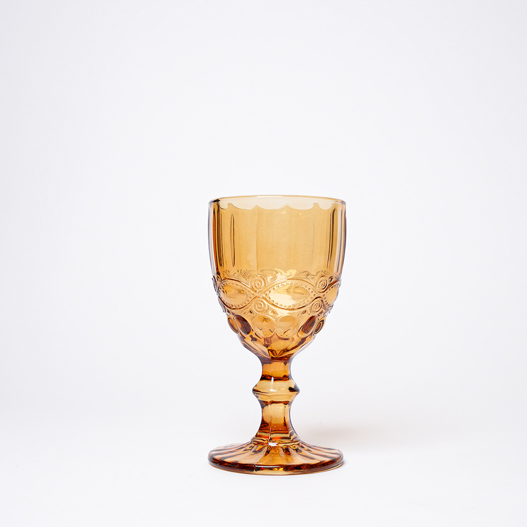 Francelise Amber Red Wine Glass