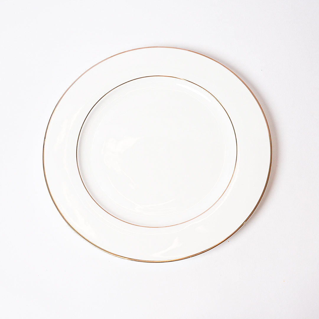 10.5 inch dinner plate-Isabella Gold Collection