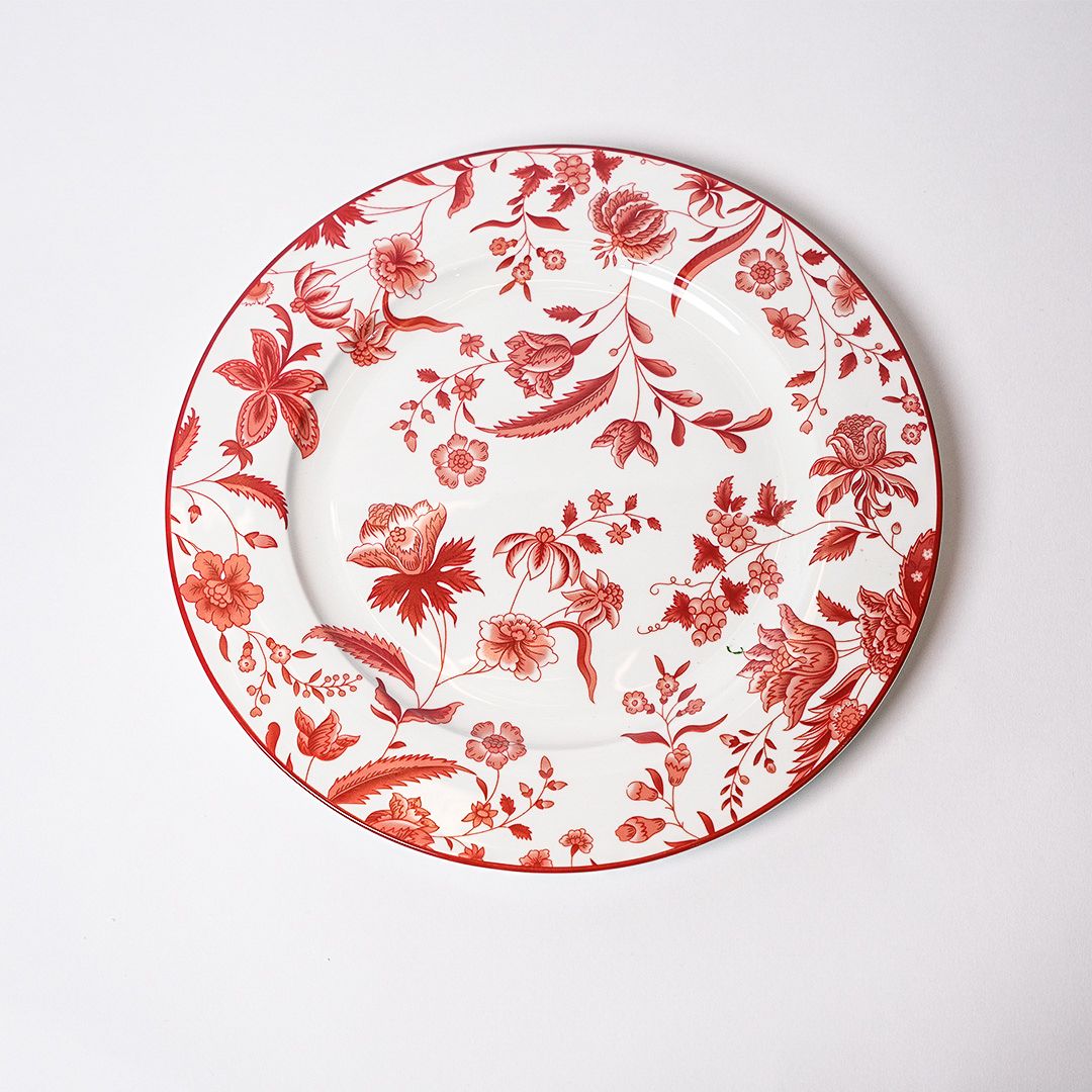 10.5 inch dinner plate-Victorian Red Collection