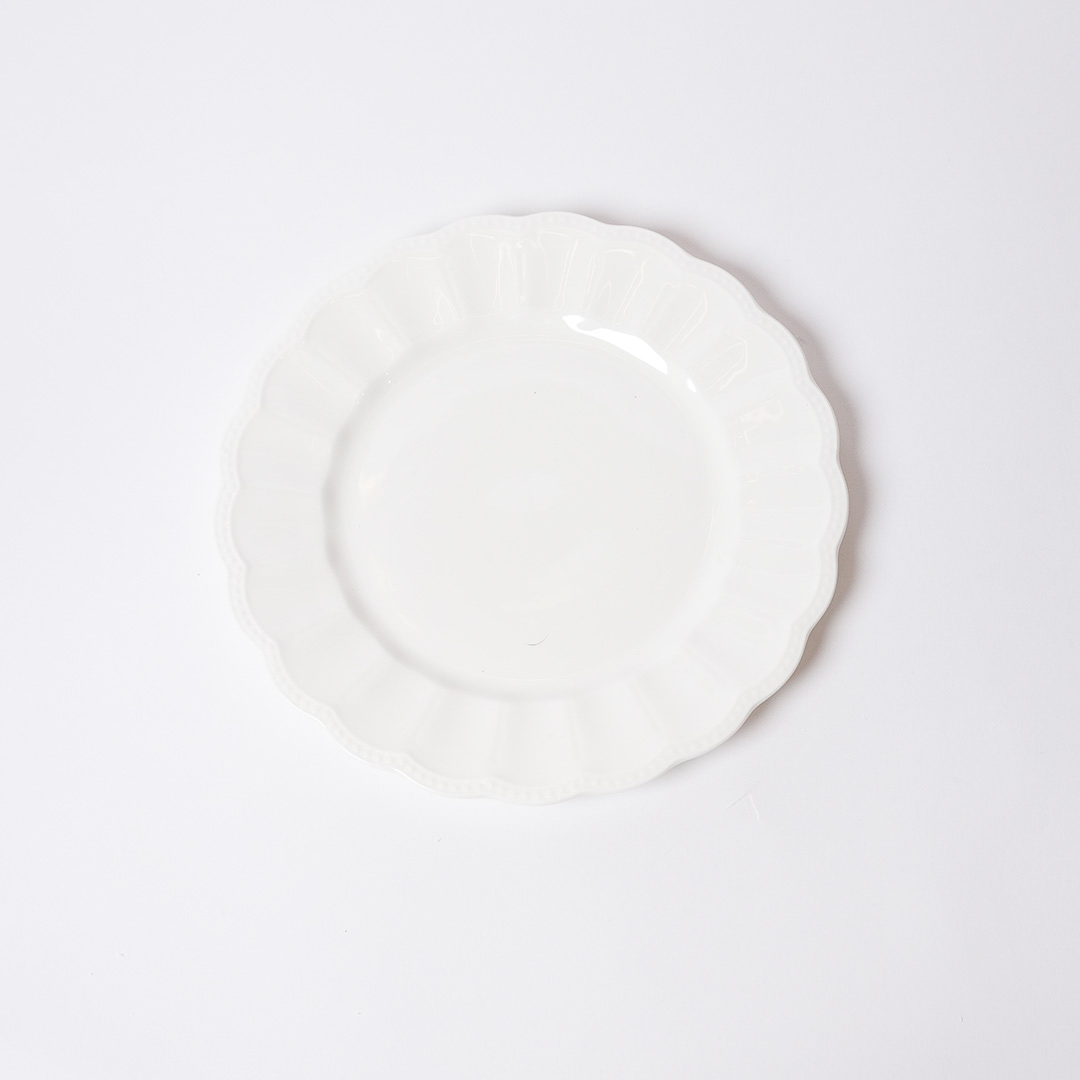 8 inch salad plate-Michelle White Collection