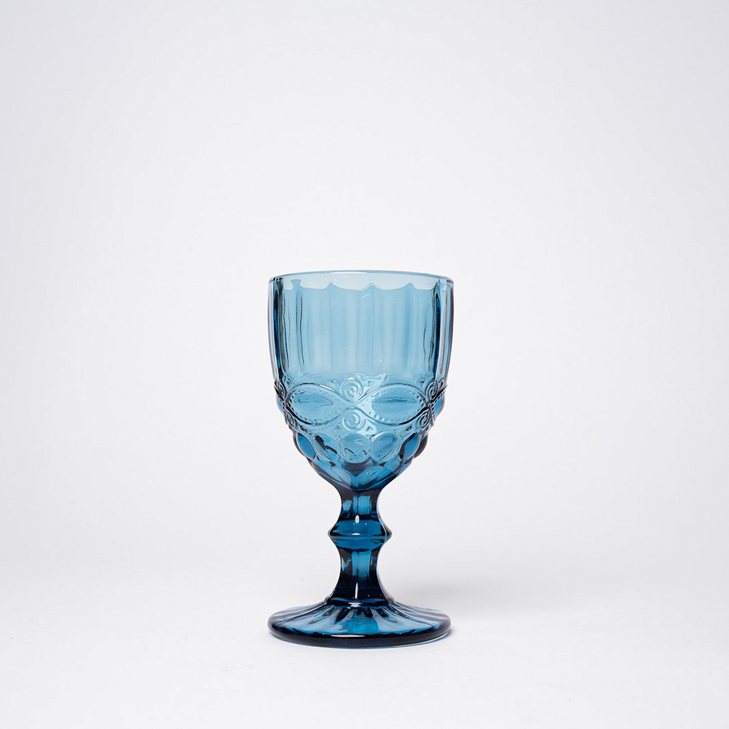 Francelise Blue White Wine Glass