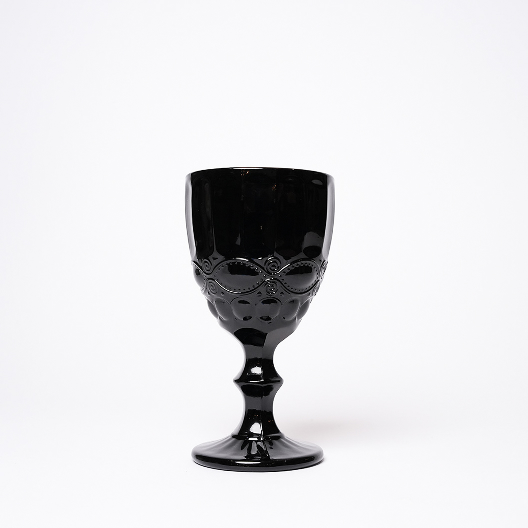 Francelise Black Red Wine Glass