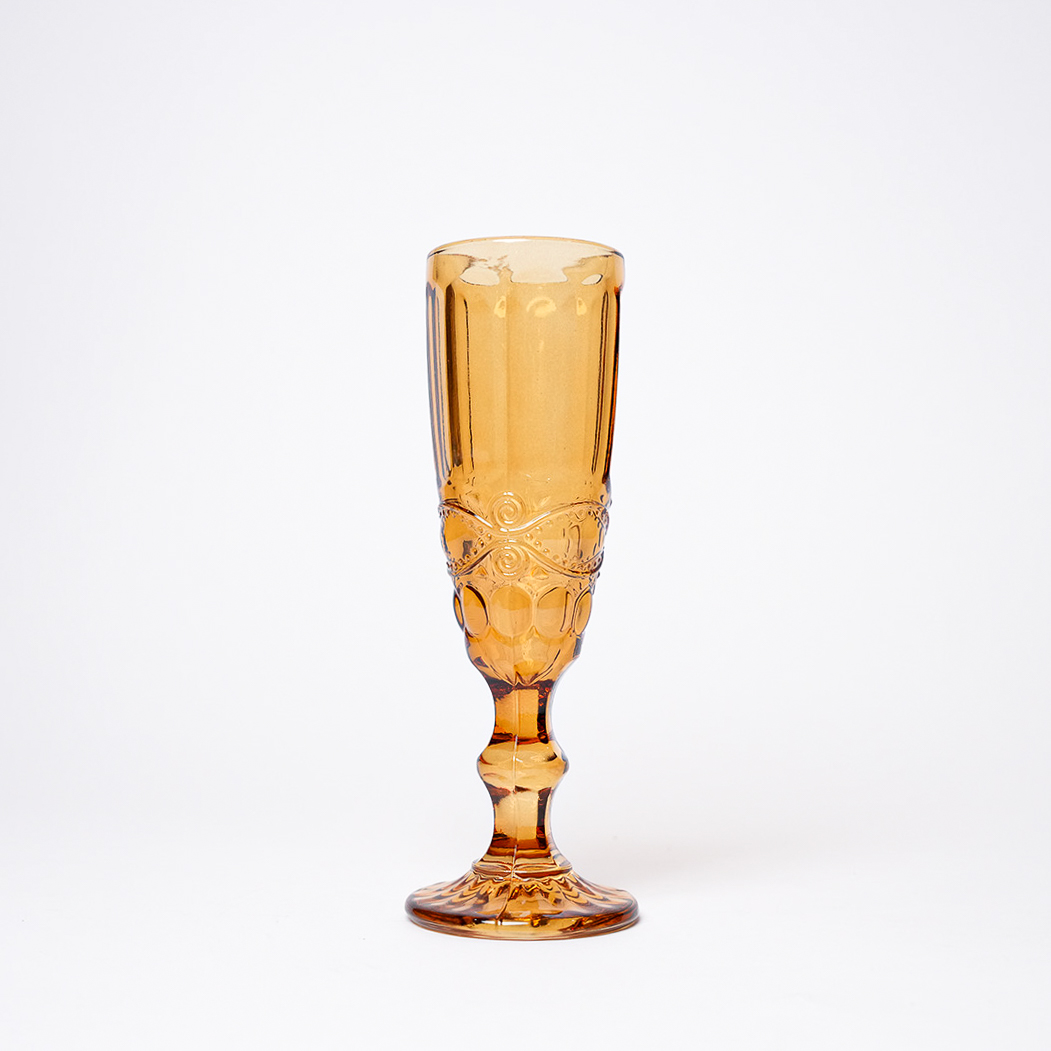 Francelise Amber Champagne Glass