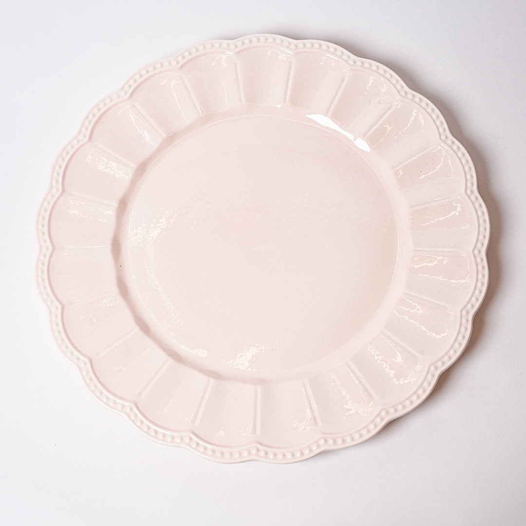12 inch charger plate-Michelle Pink Collection