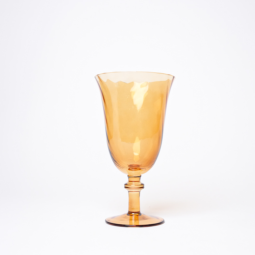 Elara Amber Water Glass