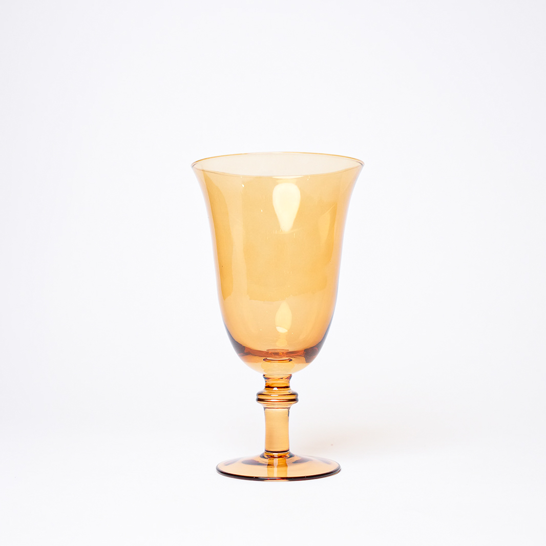 Sacra Amber Water Glass