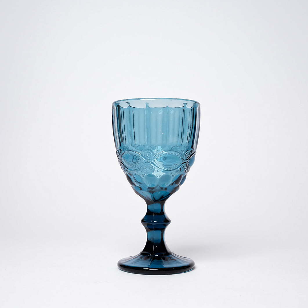 Francelise Blue Red Wine Glass
