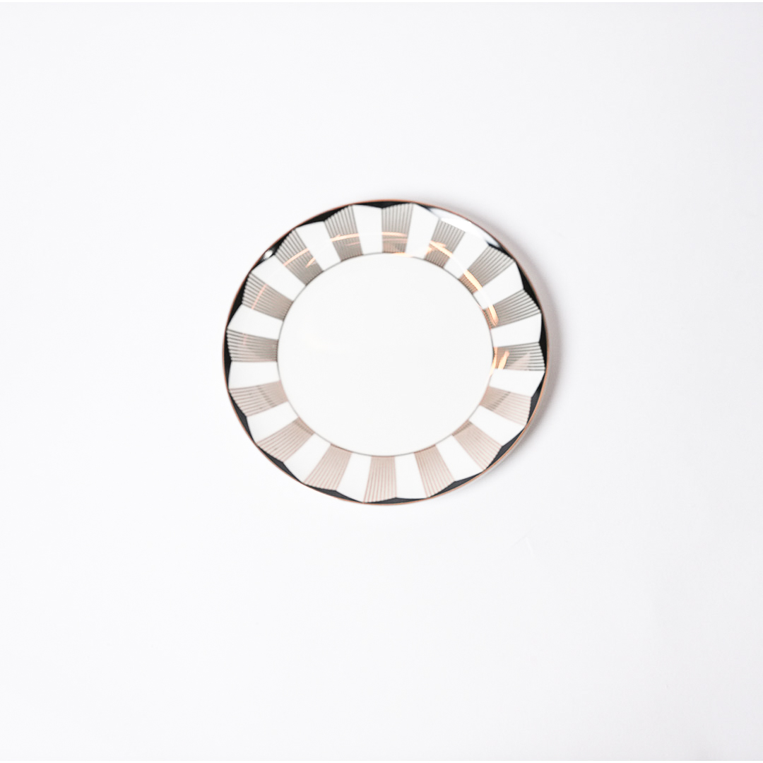 6.5 inch bread plate-Art Deco Collection