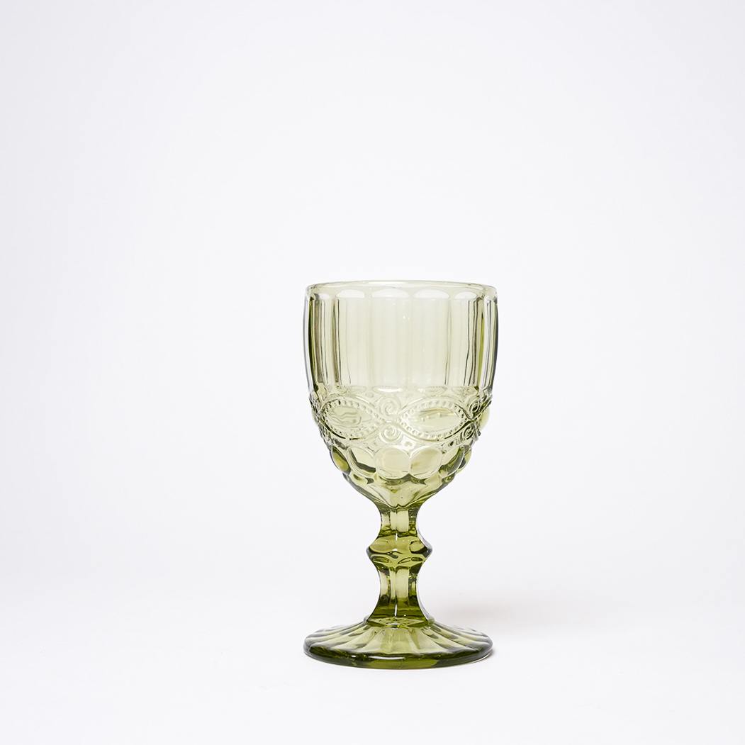 Francelise Green White Wine Glass