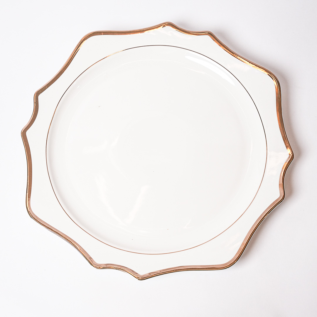 13 inch charger plate-Divine White Collection