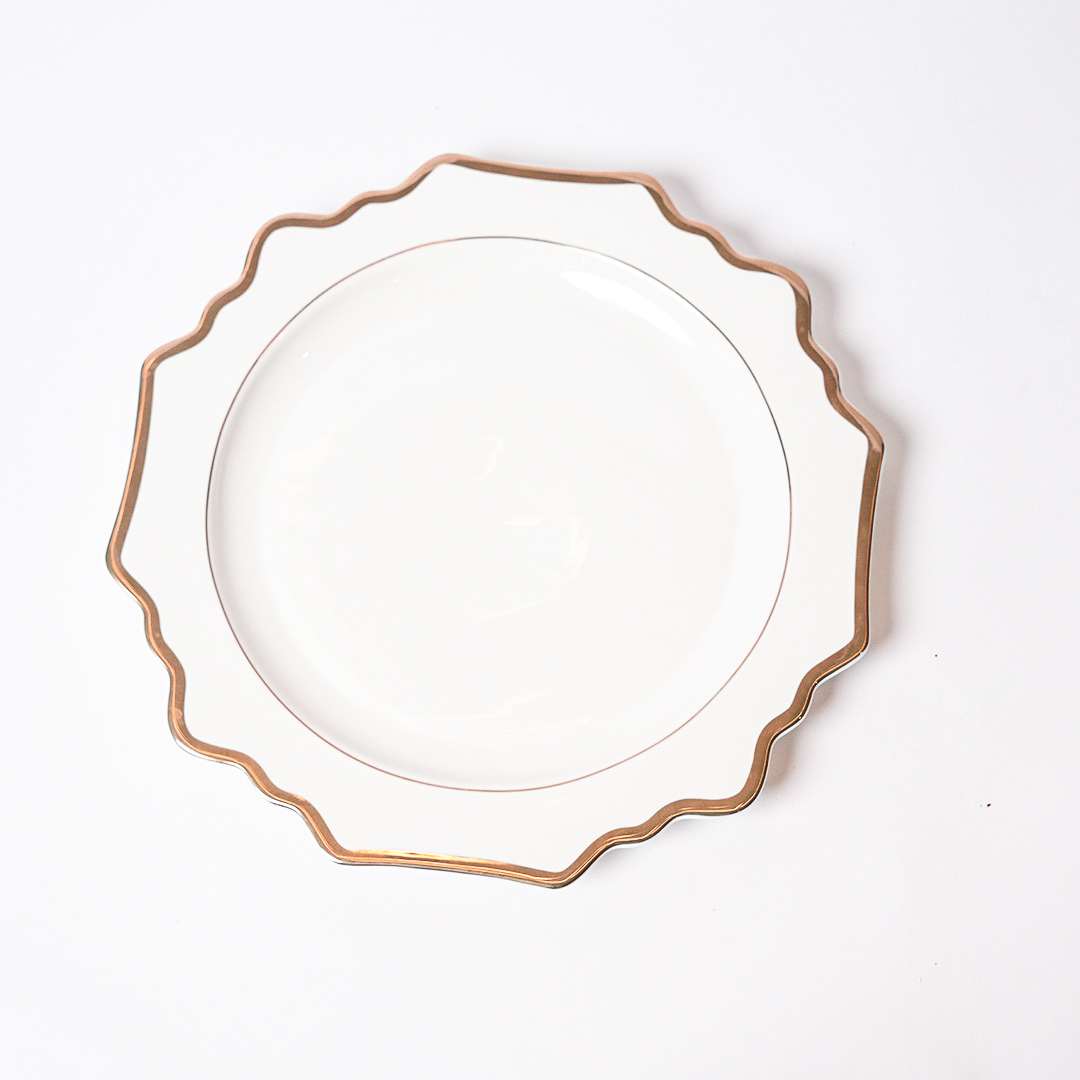 10.5 inch dinner plate-Divine White Collection