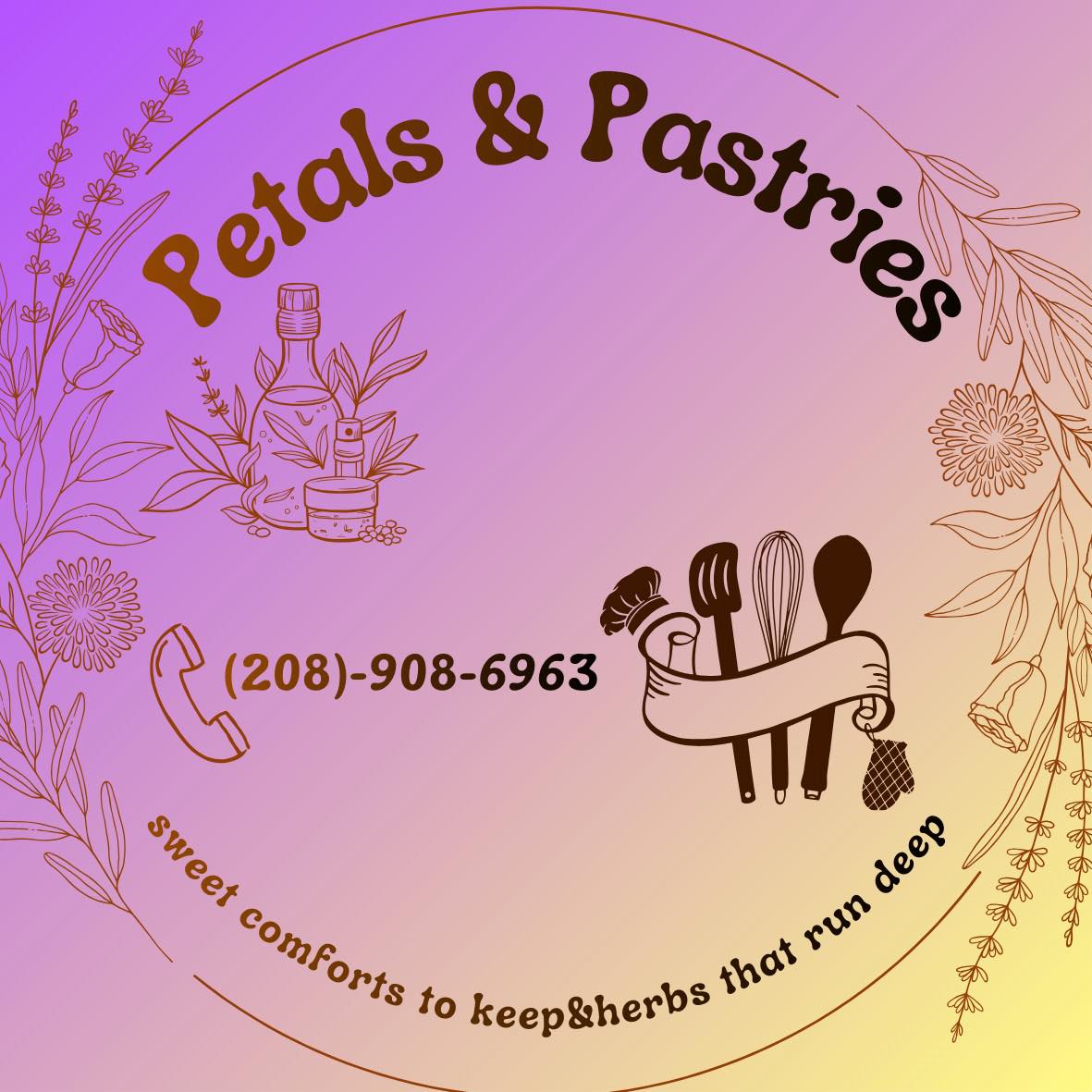 Petals & Pastries Logo