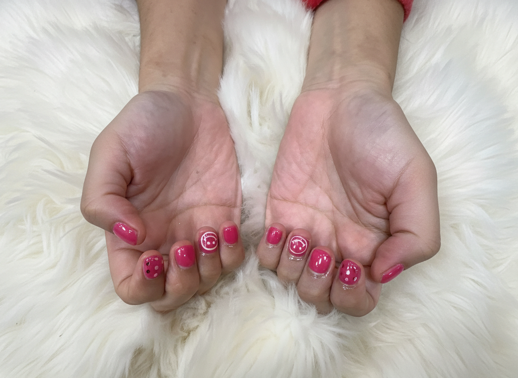 ピンクポップ × ドットアート